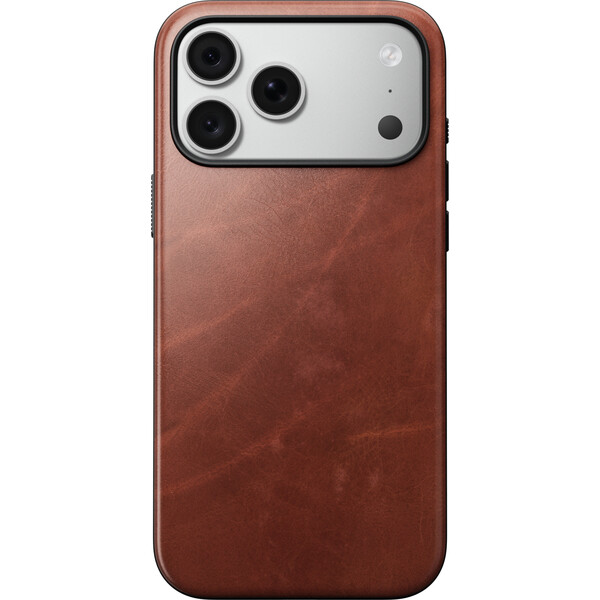 Nomad Modern Leather (Horween) MagSafe kožený kryt iPhone 17 Pro Max/18 Pro Max Olde Dublin - Pouzdra - Obrázek 69c431db2998491ab18d5a540cbcbd1d