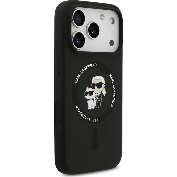 Karl Lagerfeld Liquid Silicone Karl and Choupette MagSafe kryt iPhone 18 Pro Max černý - Pouzdra - Obrázek 69c70d3da3164030b9ee23666b0f36c5
