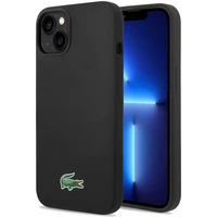 Lacoste Liquid Silicone Microfiber Croc Logo MagSafe kryt iPhone 13/14/15 černý - Pouzdra
