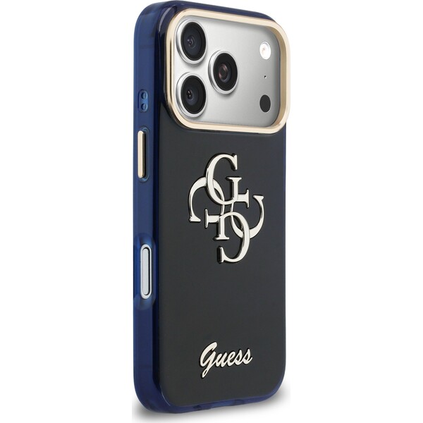 Guess IML 4G Script Metal Logo kryt iPhone 17 Pro Max modrý - Pouzdra - Obrázek 69cd8393aa5c49b9a5a96d35a63dc6c8