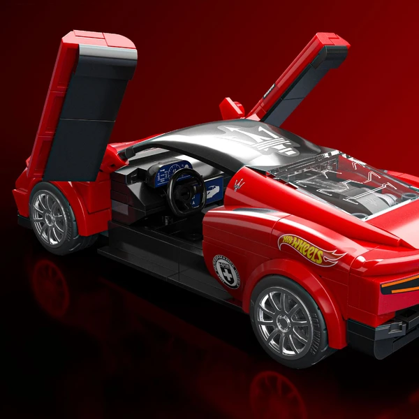 Mattel Brick Shop sestavitelný model Hot Wheels - Maserati MC20 (Speed series) - Stavebnice - Obrázek 6A6L000K01