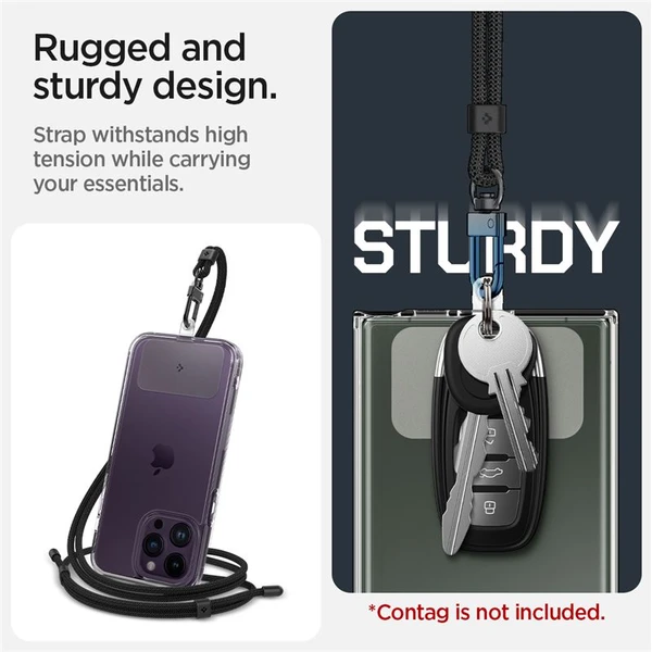 Spigen Crossbody Strap univerzální popruh černý - Popruhy a crossbody - Obrázek 6AC5000L01