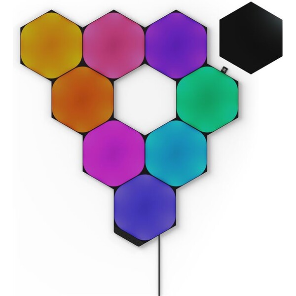 Nanoleaf Shapes Black Hexagons Starter Kit 9PK Černá