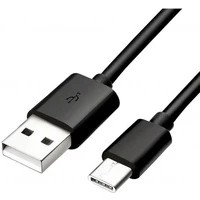 Samsung USB-C/USB-A kabel, 1.5m, černý (Bulk) - Kabely