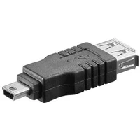 PremiumCord USB-A/Mini USB-B redukce černá - Kabely a redukce