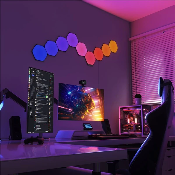 Nanoleaf Shapes v limitované edici Black Hexagons Expansion 3 Pack - Chytrá osvětlení - Obrázek 6BQ2000J01