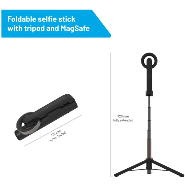 FIXED MagSnap selfie tyč s tripodem podporou MagSafe černá - Držáky - Obrázek 6CA8000701
