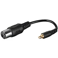 PremiumCord PAL/Koaxial MCX redukce černá - Kabely a redukce
