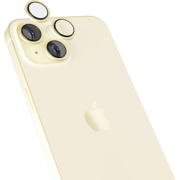 Epico hliníkové ochranné sklo na čočky fotoaparátu pro iPhone 15 / 15 Plus žlutá - Ochranné folie a skla - Obrázek 6E00000K01