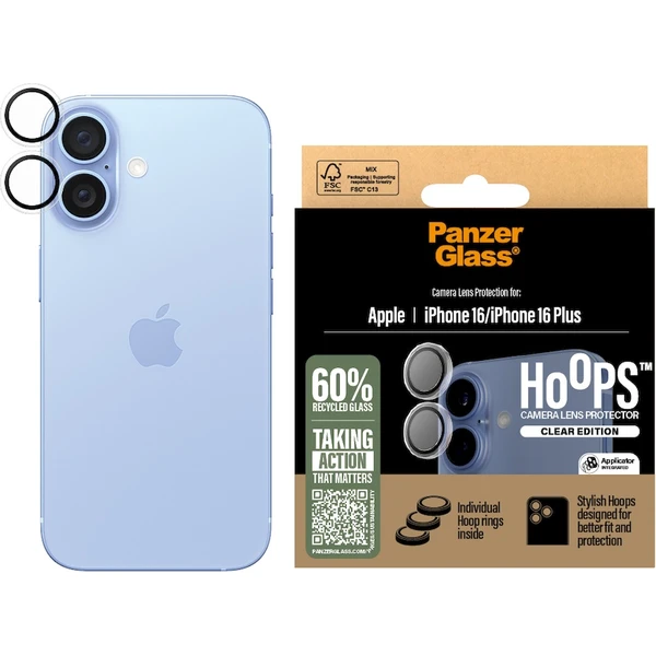 PanzerGlass® HoOps™ Apple iPhone 16/16 Plus čirý - Ochranné folie a skla - Obrázek 6E08000P01
