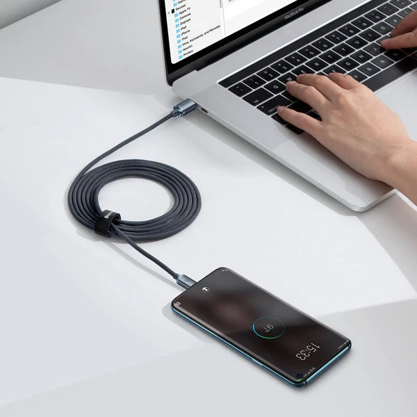 Baseus Crystal Shine USB-C/USB-C napájecí kabel 100W 2m černý - Kabely a redukce - Obrázek 6ERL100501
