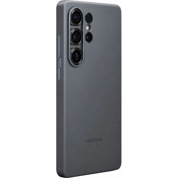 Samsung Kindsuit Case kryt z veganské kůže Galaxy S25 Ultra černý - Pouzdra - Obrázek 6FCC000J01
