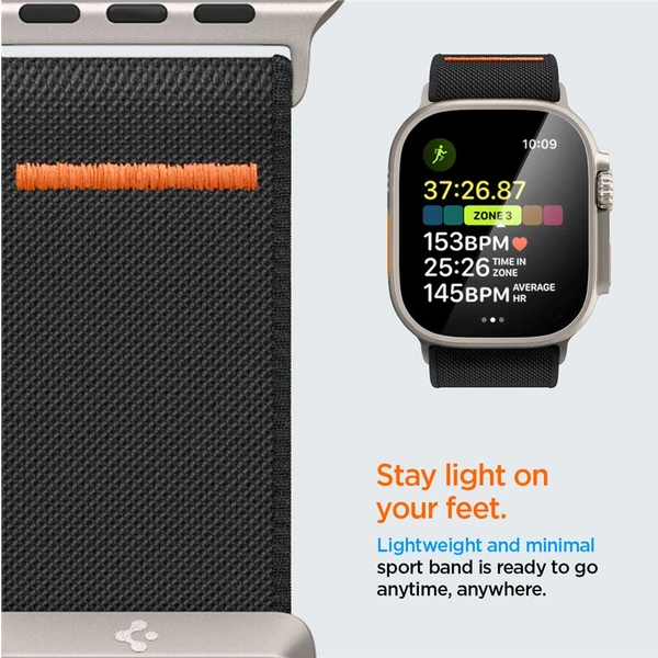 Spigen Lite Fit Ultra řemínek Apple Watch 49/46/45/44/42mm černý - Řemínky - Obrázek 6GN2000P01