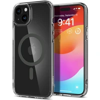 Spigen Ultra Hybrid MagFit kryt iPhone 15 grafitový - Pouzdra