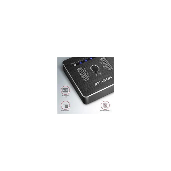 AXAGON Dokovací stanice pro 2x M.2 SATA - USB-C 3.2 Gen 2 - Externí boxy - Obrázek 6H60700301