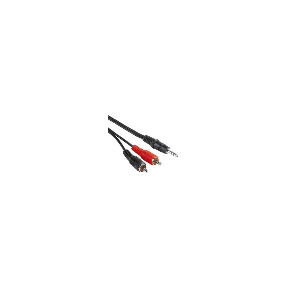 PremiumCord Kabel Jack 3,5mm-2xCinch M/M 15m