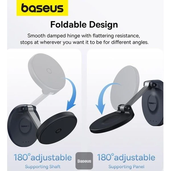 Baseus MagPro magnetický držák na telefon skládací černý - Držáky - Obrázek 6H9R000K01