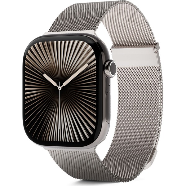 Milánský řemínek Epico pro Apple Watch 38/40/41 mm - hvězdně bílý