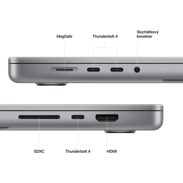 CTO Apple MacBook Pro 16" (2023) / 1TB SSD / CZ KLV / šedý / 32GB / M2 Max 12xCPU / 30xGPU (Další) - Notebooky - Obrázek 6JDS600201