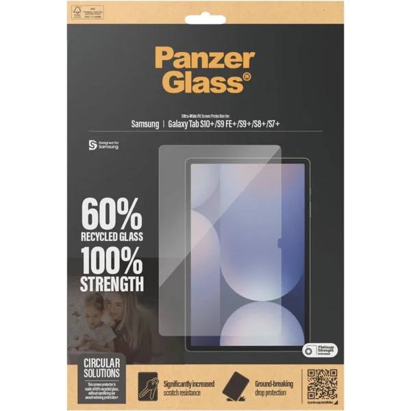 PanzerGlass® Ultra-Wide Fit sklo Samsung Galaxy Tab S10+/S9 FE+/S9+/S8+/S7+ čiré - Ochranné folie a skla - Obrázek 6KPE000N01
