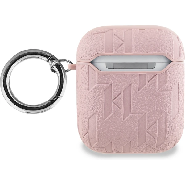 Karl Lagerfeld PU Embossed Karl and Choupette Heads pouzdro AirPods 1/2 růžové - Pouzdra - Obrázek 6KT6000L01
