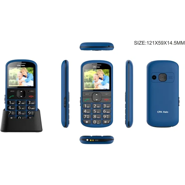 CPA Halo 21 Senior modrý s nabíjecím stojánkem - Mobilní telefony - Obrázek 6OD6000K01