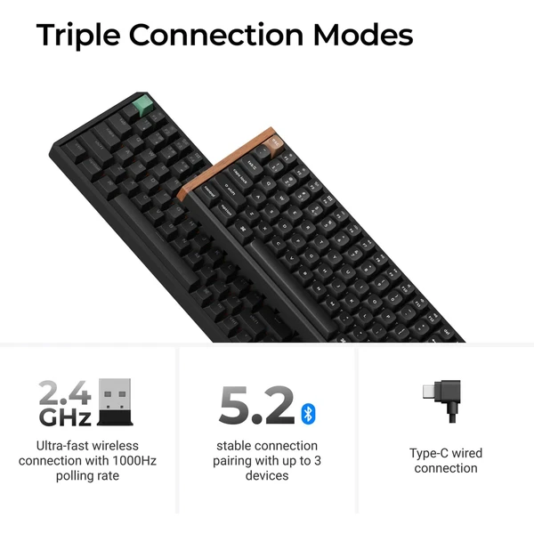Keychron K6 HE herní klávesnice (US) černá - Klávesnice - Obrázek 6OIG000K01