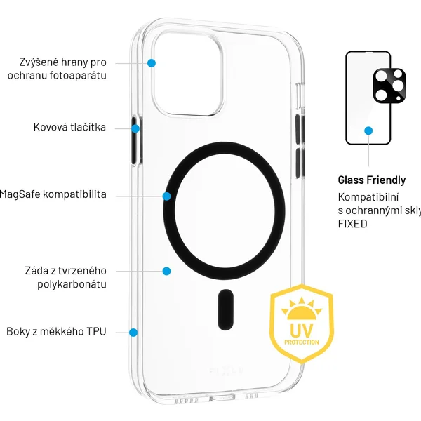 FIXED MagPurity kryt s Magsafe Apple iPhone 12/12 Pro čirý - Pouzdra - Obrázek 6OQA300401