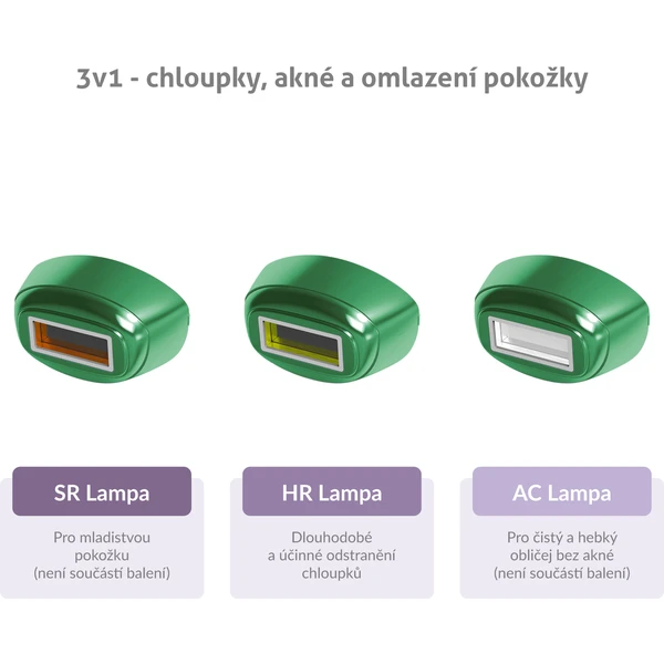 TrueLife odstraňovač chloupků  BELLE IPL E3 - Senzory - Obrázek 6P4D300401