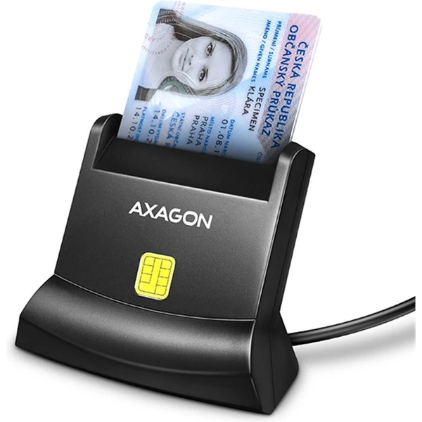 AXAGON CRE-SM4N USB-A StandReader čtečka kontaktních karet Smart card  1.3m - Čtečky paměťových karet - Hlavní obrázek