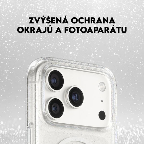 PanzerGlass® CARE Star Lit kryt s MagSafe Apple iPhone 17 Pro třpytivý/bílý - Pouzdra - Obrázek 6QDH000K01