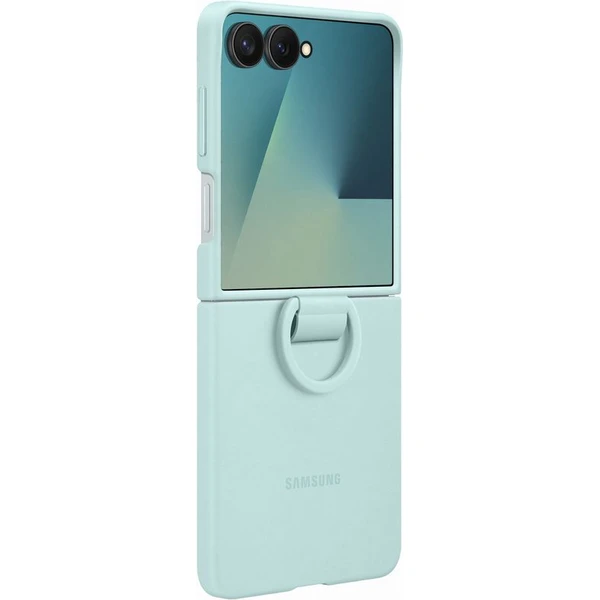 Samsung Ring Silicone Case ochranný kryt Galaxy Z Flip7 mentolově zelený - Pouzdra - Obrázek 6QGE000K01