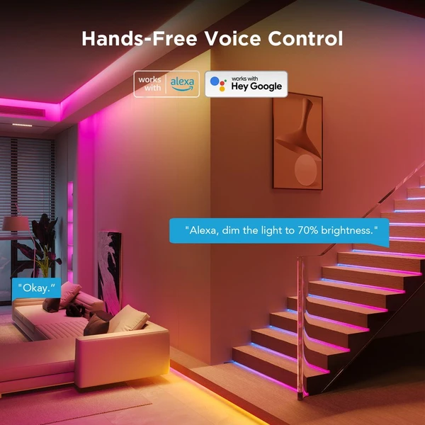 Govee WiFi RGBICW Smart PRO LED pásek 5m Matter - extra odolný - LED pásky - Obrázek 6QKK000K01