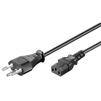 PremiumCord napájecí kabel k počítači s vidlicí pro Švýcarsko 230V 2m černý - Kabely a redukce