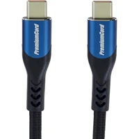 PremiumCord USB-C/USB-C napájecí kabel 100W 0,5m modrý  - Kabely a redukce