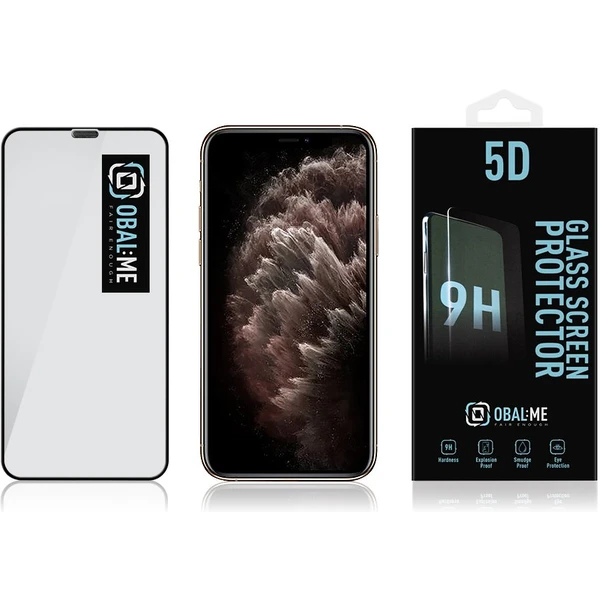 Obal:Me 5D tvrzené sklo Apple iPhone 11 Pro/ XS/X černé - Ochranné folie a skla - Obrázek 6RK6000701