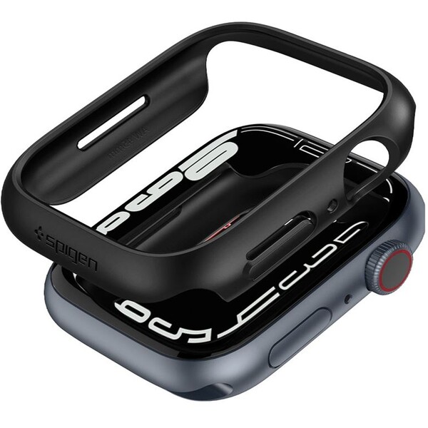 Spigen Thin Fit pouzdro Apple Watch 9/8/7 (45mm) černé