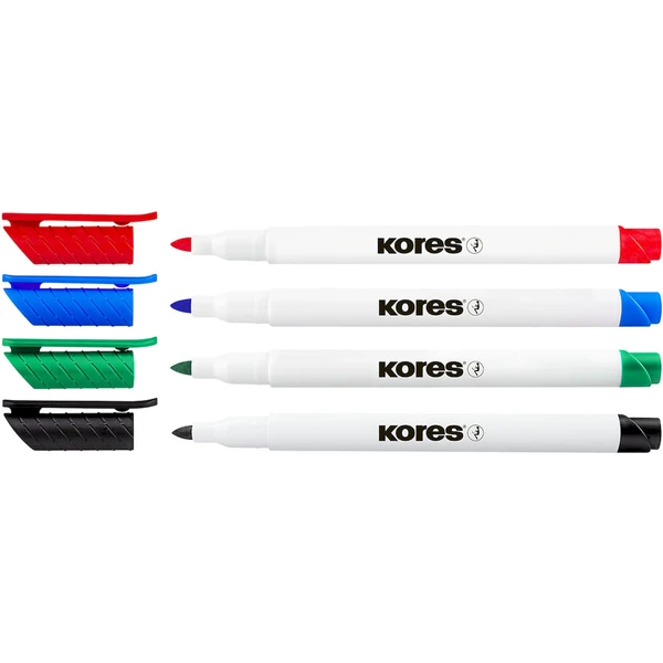 Kores K-MARKER popisovače na bílé tabule a flipcharty s tenkým hrotem 4 barvy - Popisovače - Obrázek 6T7H000K01