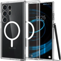 Spigen Ultra Hybrid OneTap Metal Ring MagFit kryt Samsung Galaxy S24 Ultra bílý - Pouzdra