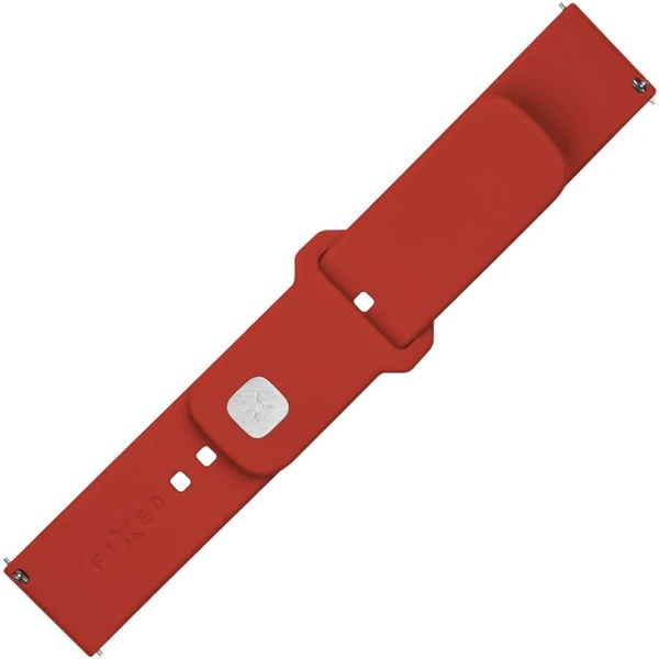 FIXED set silikonových řemínků s Quick Release 20mm pro smartwatch červený - Řemínky - Obrázek 6TM2000O01