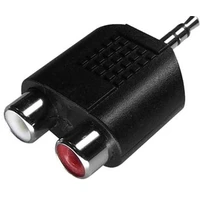 PremiumCord 3,5mm/2x Cinch redukce černá - Kabely a redukce