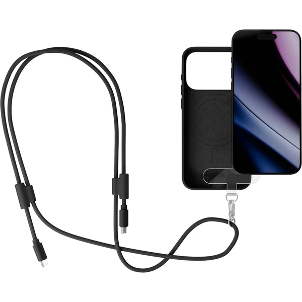 Epico šňůrka na telefon s USB-C na USB-C kabelem černá - Kabely a redukce - Obrázek 6VPL000K01