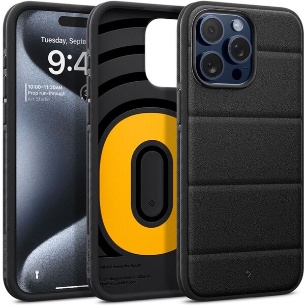 Spigen Caseology Athlex kryt iPhone 15 Pro černý