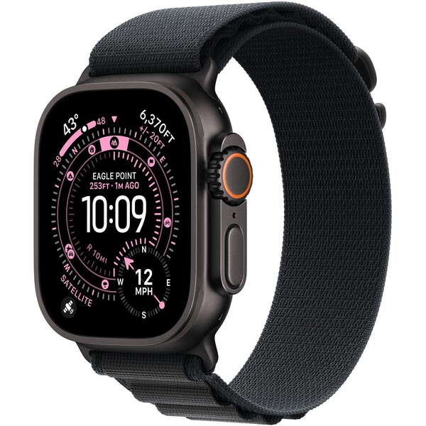 Apple Watch 49/46/45/44mm černý Alpský tah malý černý titan