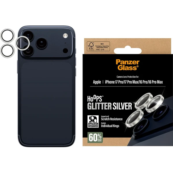 PanzerGlass® Hoops skla Apple iPhone 17 Pro/16 Pro/15 Pro/17 Pro Max/16 Pro Max/15 Pro Max třpytivě - Ochranné folie a skla - Obrázek 6XEH000K01