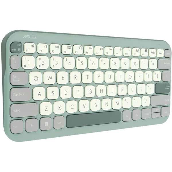 ASUS Marshmallow Keyboard KW100 bezdrátová klávesnice (CZ/SK) zelená - Klávesnice - Obrázek 6ZDI000K01