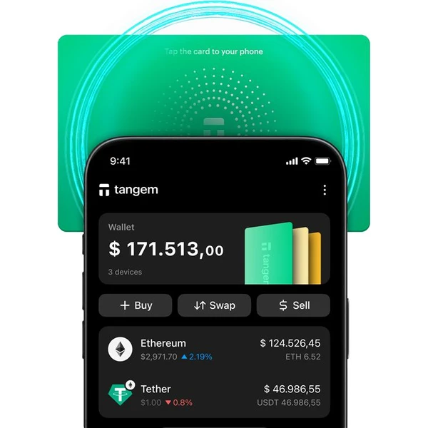 Tangem Wallet 3-card set krypto peněženka Sun drop (3 ks)  - Krypto peněženky - Obrázek 6a0eb860f693457da5e888de8b6fa161