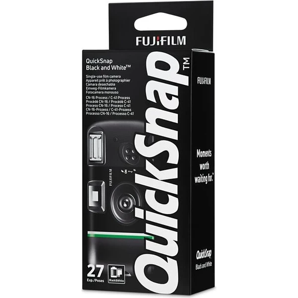 Fujifilm QuickSnap Black and White 400 27-EX jednorázový fotoaparát černobílý - Fotoaparáty - Obrázek 6a1ffcbb172a44f3baa7e40ef92bc967