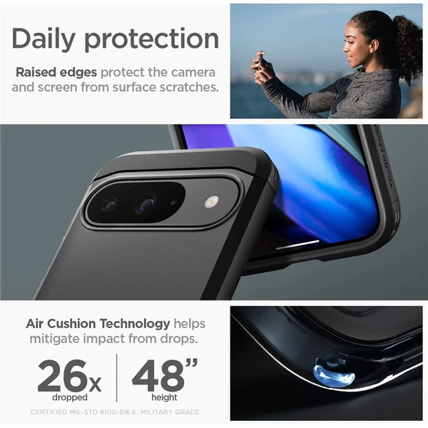 Spigen Tough Armor kryt Google Pixel 9 Pro/Pixel 9 černý - Pouzdra - Obrázek 6a2b1fe451d34733abed5722ccb2f192