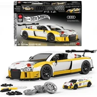 Mattel Brick Shop sestavitelný model Hot Wheels - 15 Audi R8 LMS (Elite series) - Stavebnice